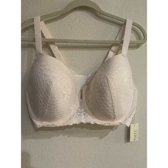 Bare Necessities Bra Women's 40DDD Bare T Shirt Bra In Floral Lace NWT $65 - Picture 1 of 6